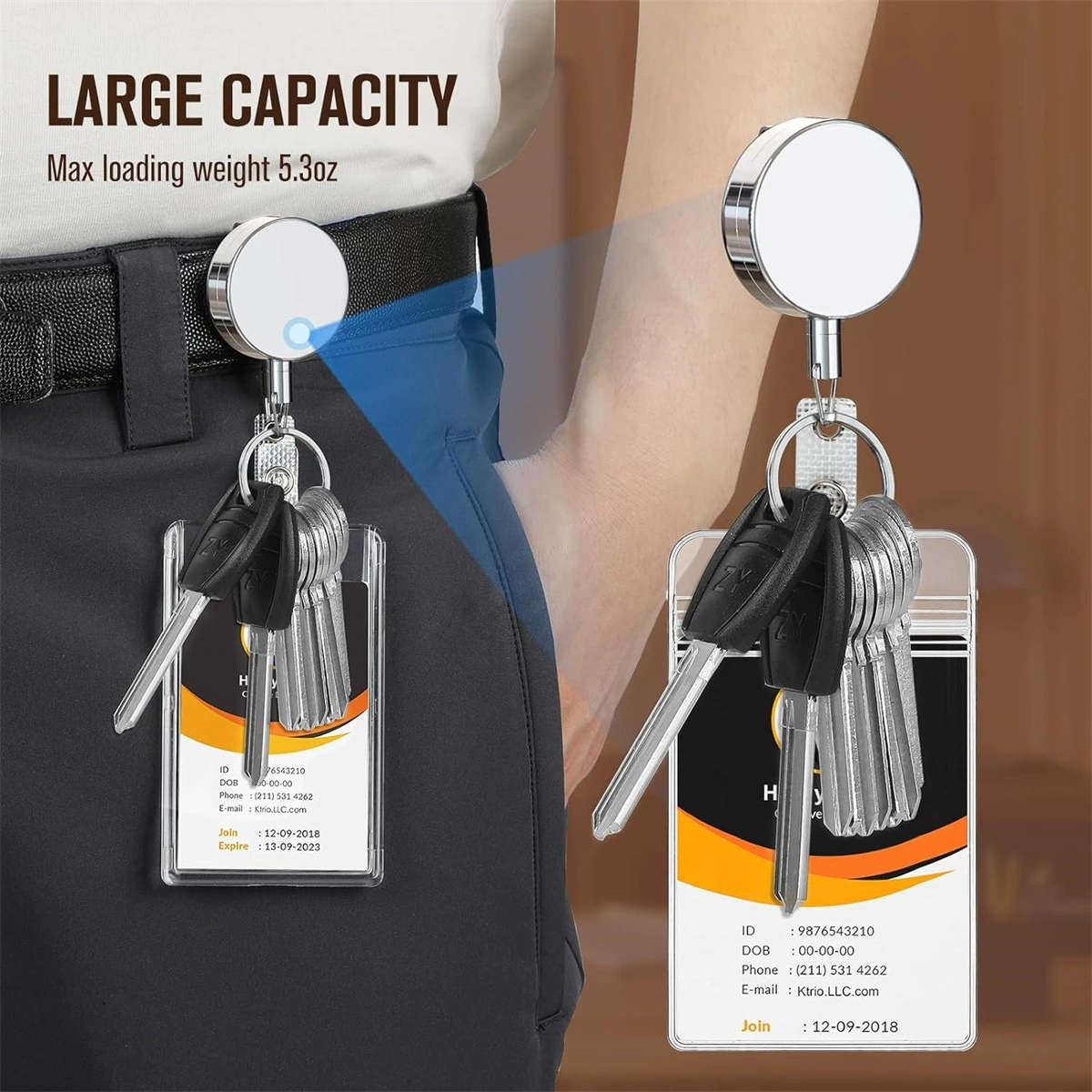Anneaux ronds pour bijoux et accessoires de mode, fil métallique protecteur en acier, porte-clés, (Physiques)