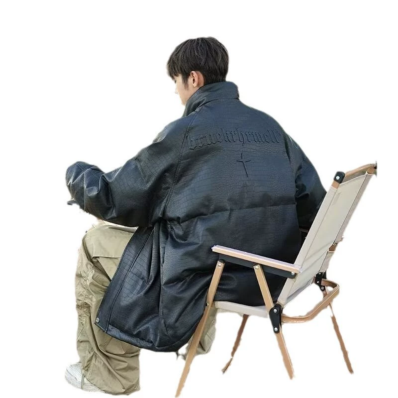 Retro demi-season down jacket, American style