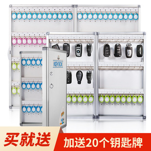 Convenient wall-mounted key box saves space