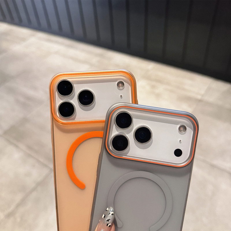 苹果17promax半透磁吸手机壳 iPhone16肤感磨砂15/14柔砂13保护套|undefined