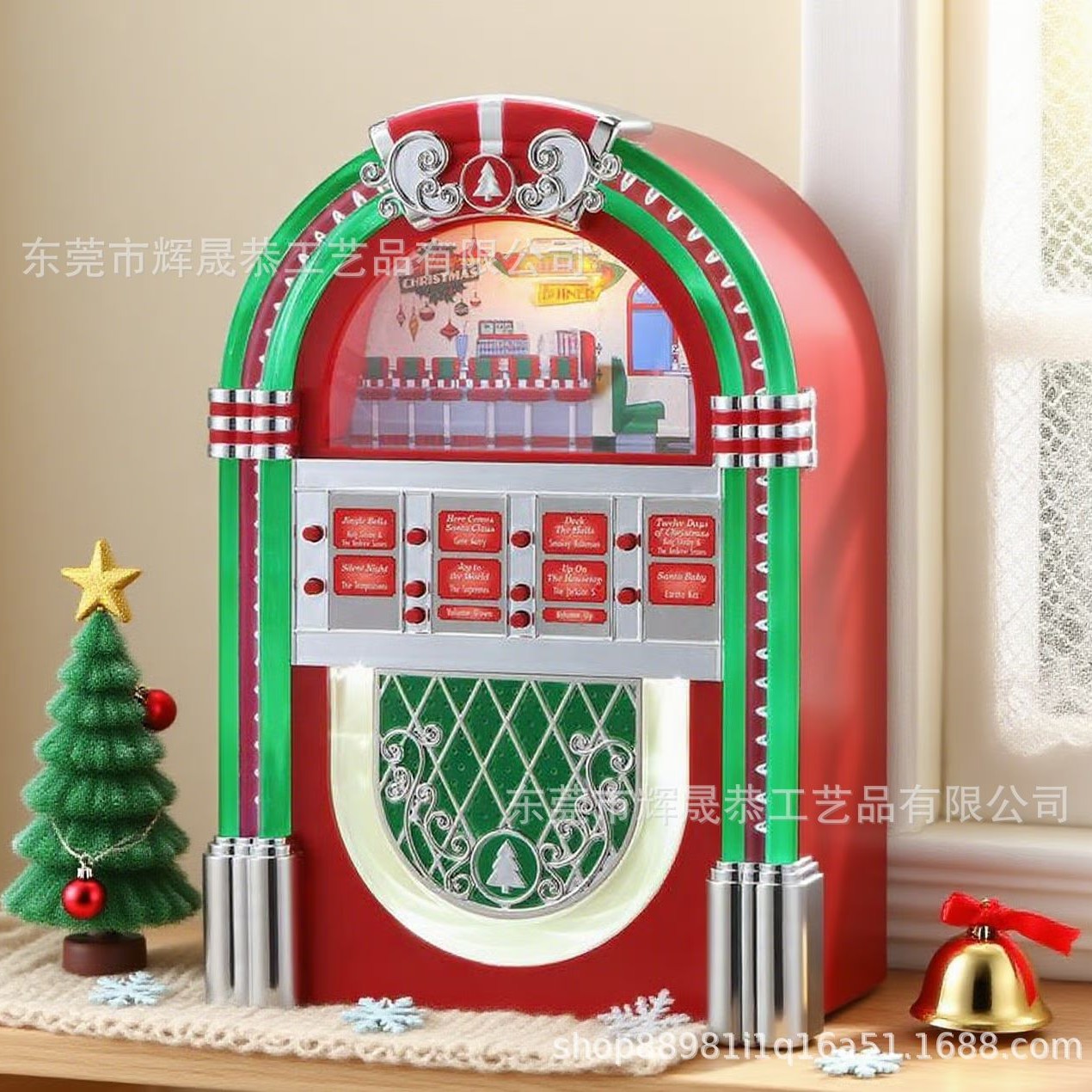 Cross-Border Vintage Christmas Jukebox Retro Christmas Jukebox Gift