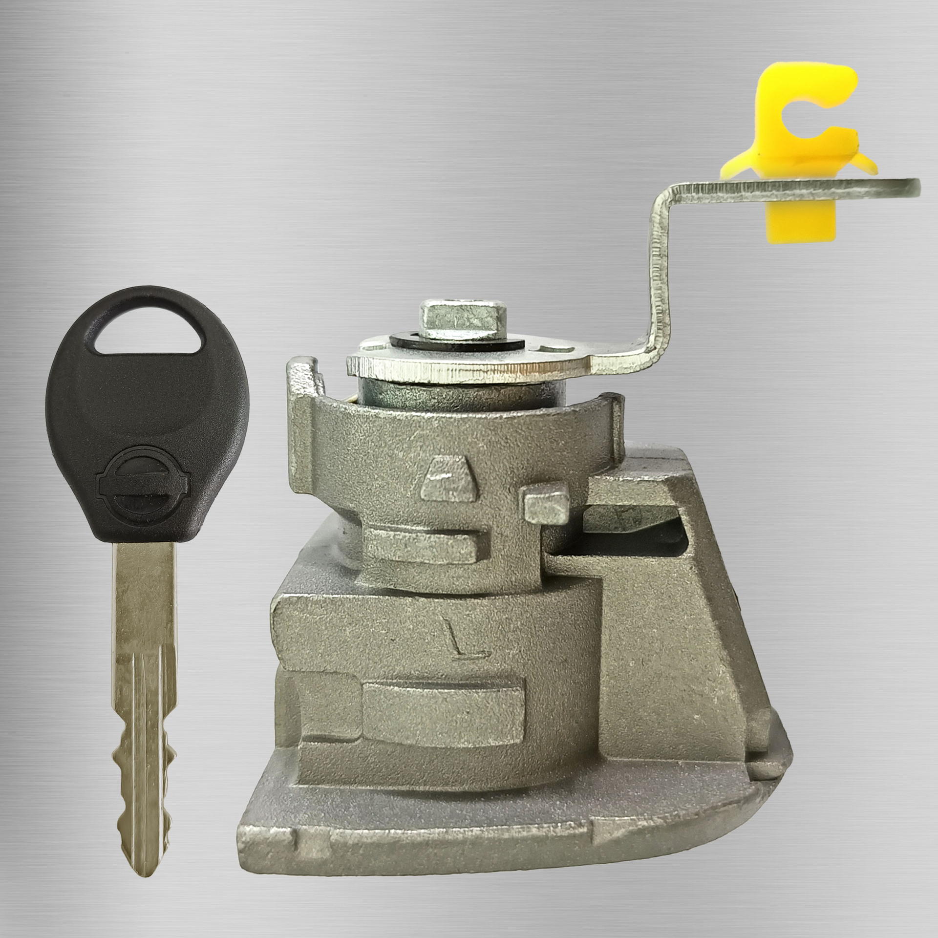 Cilindro de cerradura de puerta para Nissan New Sunny, 1 llave, cilindro de cerradura de puerta Nissan, cilindro de cerradura de coche, cerradura de manija de puerta de coche