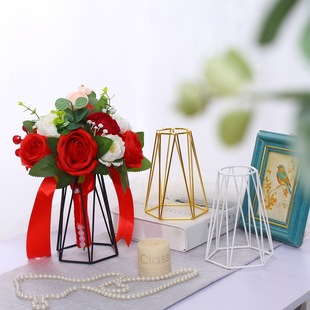 Light luxury holding flower stand simple elegant artificial flower vase wedding flower stand festive decoration stand