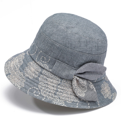 Spring and autumn middle-aged and elderly women's sun hat, mother's bowl hat, elderly people's hat, children's breathable summer grandmother's fisherman hat