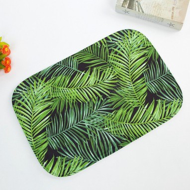 En stock Grinch alfombra del piso transfronterizo alfombra de Navidad alfombra de puerta de vacaciones verde payaso alfombra del piso