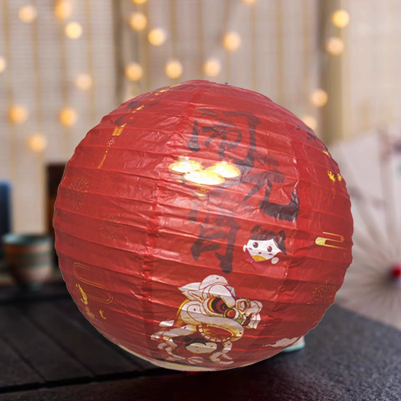 2025 New Style Fortune Mid-Autumn Festival National Style Lanterns National Day Decoration Handmade Lanterns Shopping Mall Window Spring Festival Lanterns