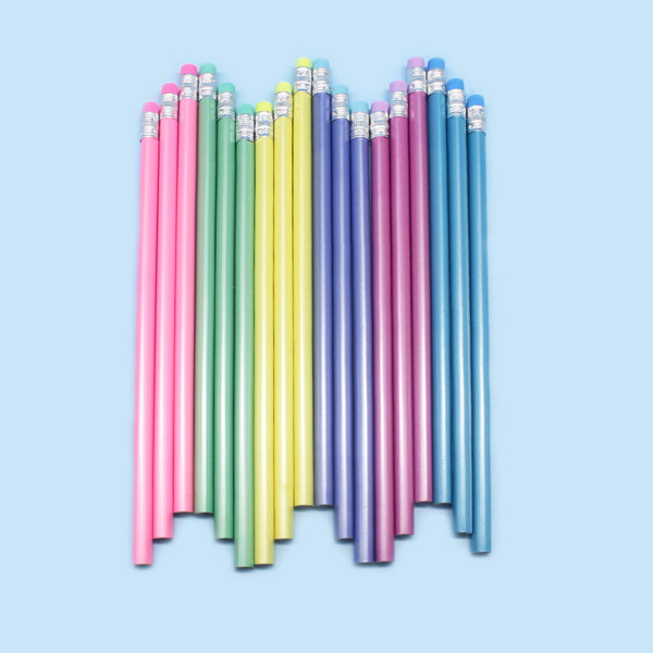 pearlescent triangular eraser for students