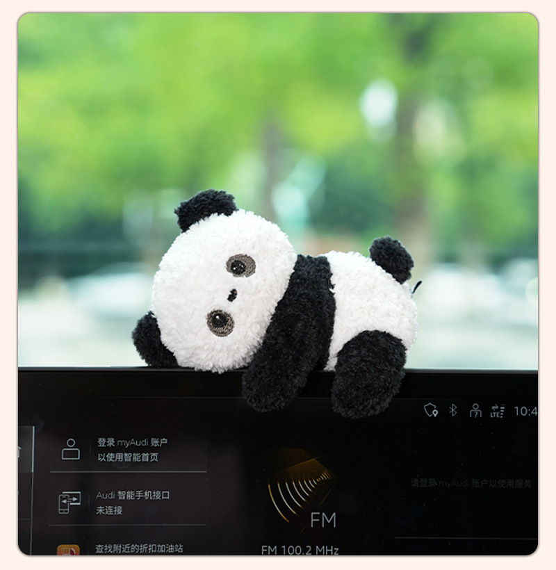 Cartoon Doll Computer Monitor Decoration Cute Healing Car Center Console Accessories New Decompression Workstation Ornaments