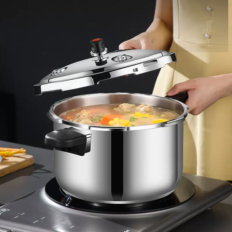 联通U型304不锈钢家用多功能高压锅加厚防爆压力锅燃气电磁炉通用