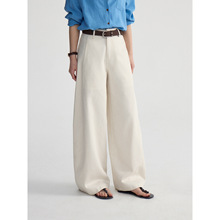 【早八通勤小弯刀裤】歌铭侧口袋休闲裤春季新款天丝拖地裤N0125D