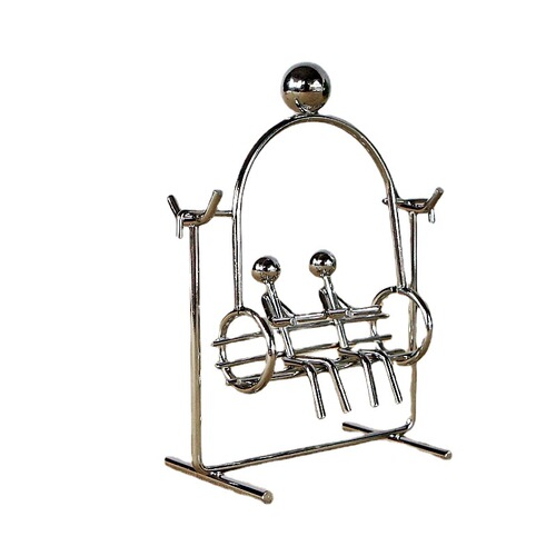 Metal Craft Couple Swing Manual Balance Pendulum Horse Riding Iron Man Physics Tumbler Art Science Stress Reduction