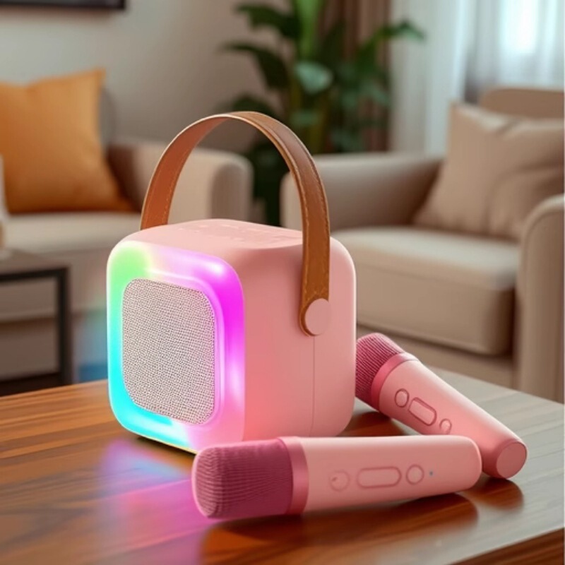 SY13 Bluetooth オーディオミニハンドヘルドマイク歌オールインワン子供用ホームオーディオカラオケワイヤレス K12|undefined