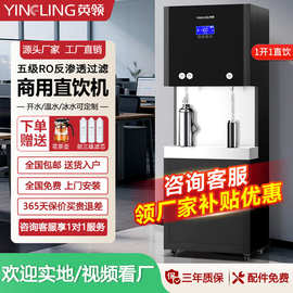 英领商用净水器大型直饮水机公司学校工厂大流量RO反渗透净水设备