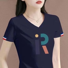 跨境T恤女2023夏季新款韩版白色潮流女装短袖t恤宽松上衣一件代发