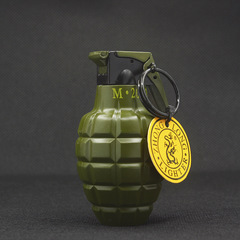 ZL806噴漆格子手雷掛件打火機 創意軍綠防風軍事模型火機掛件批發