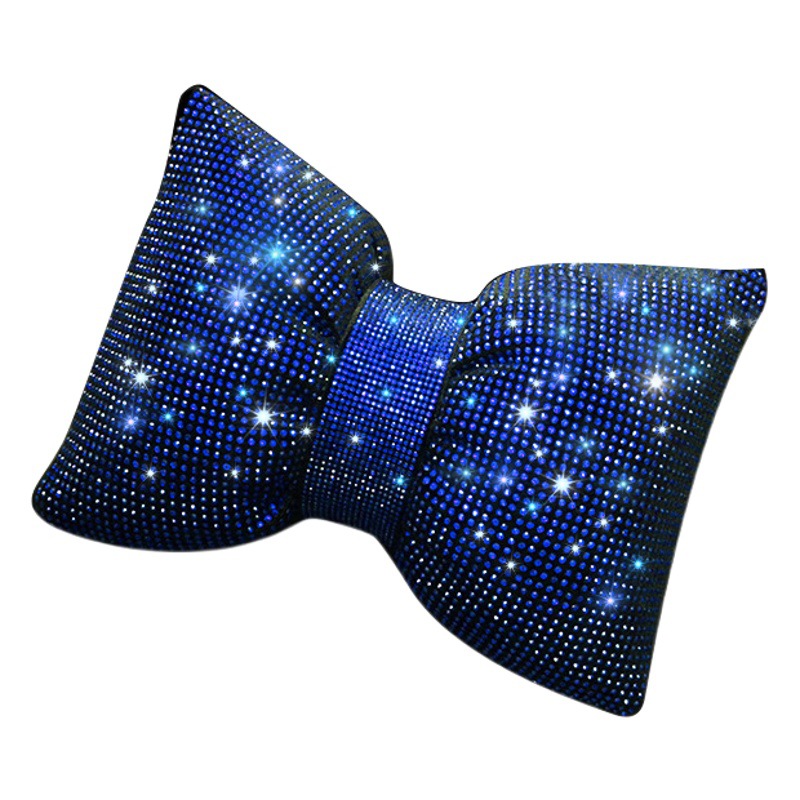Diamante azul diamante accesorios del coche traje de la cubierta del engranaje del freno de mano hombro cubierta protectora cubierta del volante al por mayor