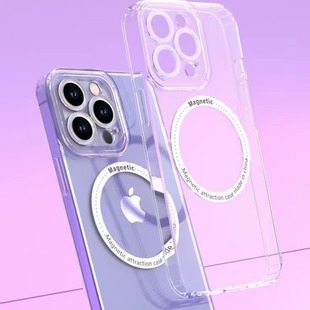 NEW NEW Transparent Magnetic M4 11proMAX 12proMAX 13MINI, 14pro 15 Protective Case