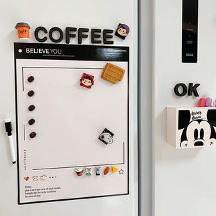 Refrigerator sticker magnet message board erasable memo reminder board entrance door magnetic whiteboard decoration magnetic note