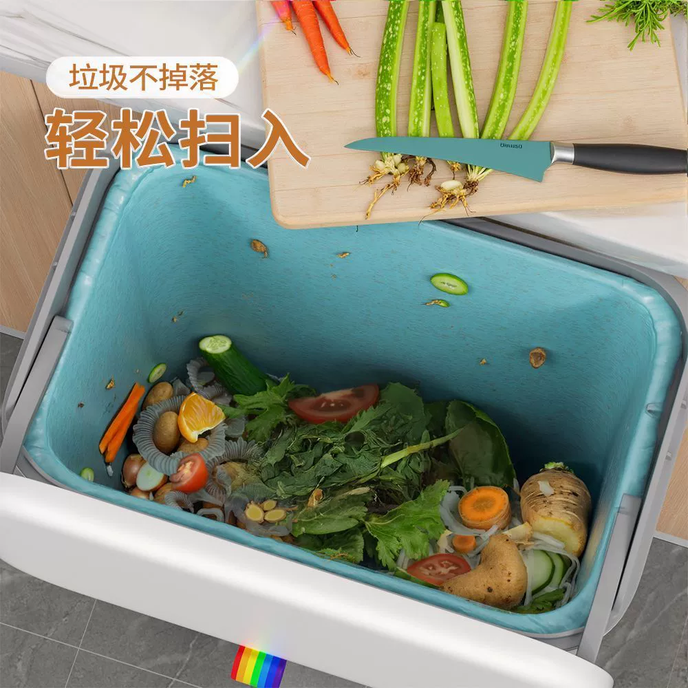 Кухонная урна Jiabangshou настенная не занимает место на полу, можно клеить, можно вешать большая вместимость скользящие крышки без изгибов японский стиль