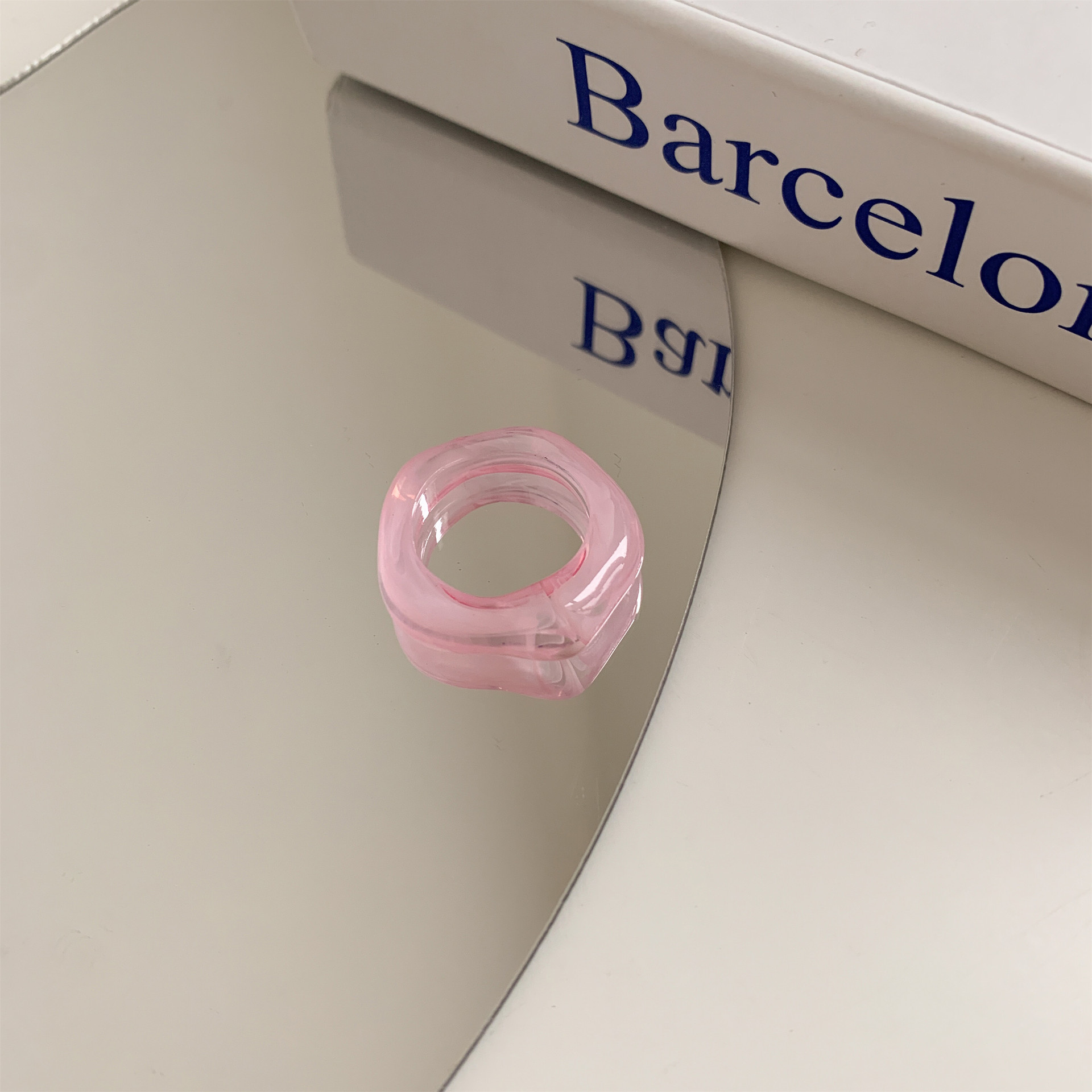 5g Weight Rings Classification 1 Piece Quantity Holiday, Daily Occasion Plastic, Resin Material Solid Color Pattern Women's Gender Enamel Design Simple Style, Classic Style Style Simple Style Classic Style Solid Color Plastic Resin Enamel Women's Rings 6