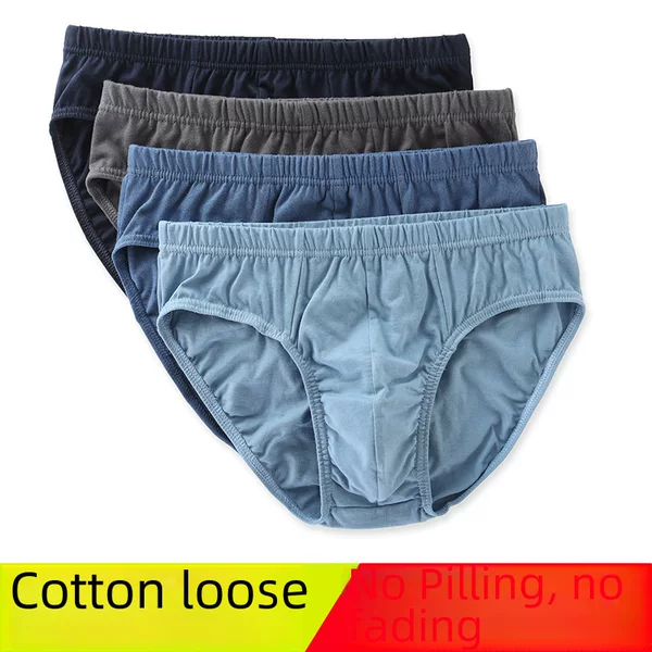 Youth Men's Underwear Cotton Briefs Breathable Men's Underwear Large Size Shorts Men's Cotton Briefs