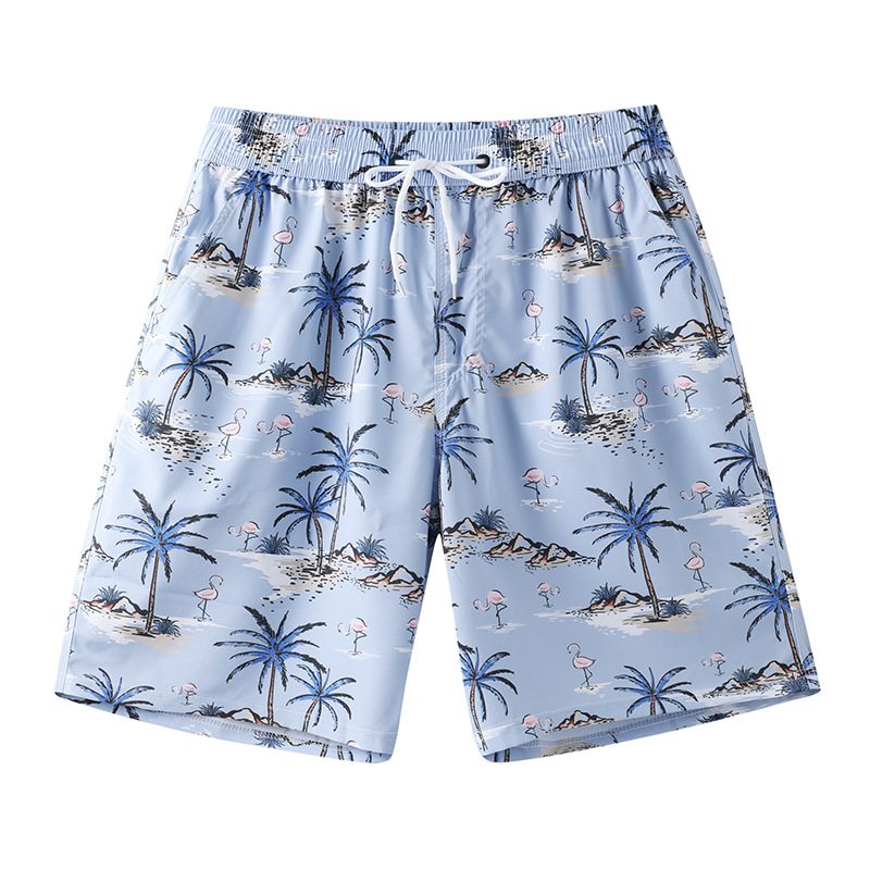 Pantalones de playa, pantalones de baño para hombre, vacaciones en la playa, pantalones cortos de flamenco, pantalones de baño, pantalones de surf, pantalones de aguas termales