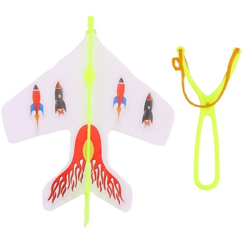 Luminous catapult aircraft large slingshot aircraft children night market stall hot selling flashing toys Yiwu supply source