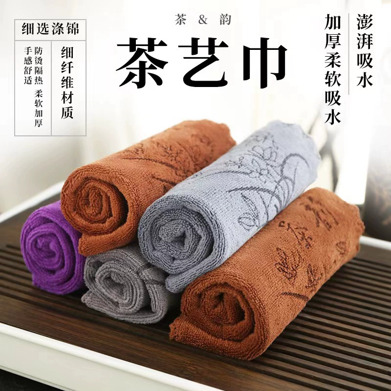 Водопоглощающие чайные полотенца Мягкие печатные чайные полотенца не выпадают из волос