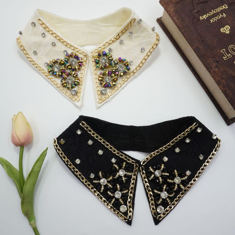 South Korea autumn and winter women's lace shirt fake collar spring doll shirt fake collar lace fake collar all-match decorative collar South Korea autumn and winter women's lace shirt fake collar spring doll shirt fake collar lace fake collar all-match decorative collar