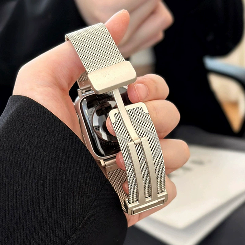 Подходит для ремешков AppleWatch 9s8 Magnetic Milanis IWATCH 8/7/6/5/4/3ultra2