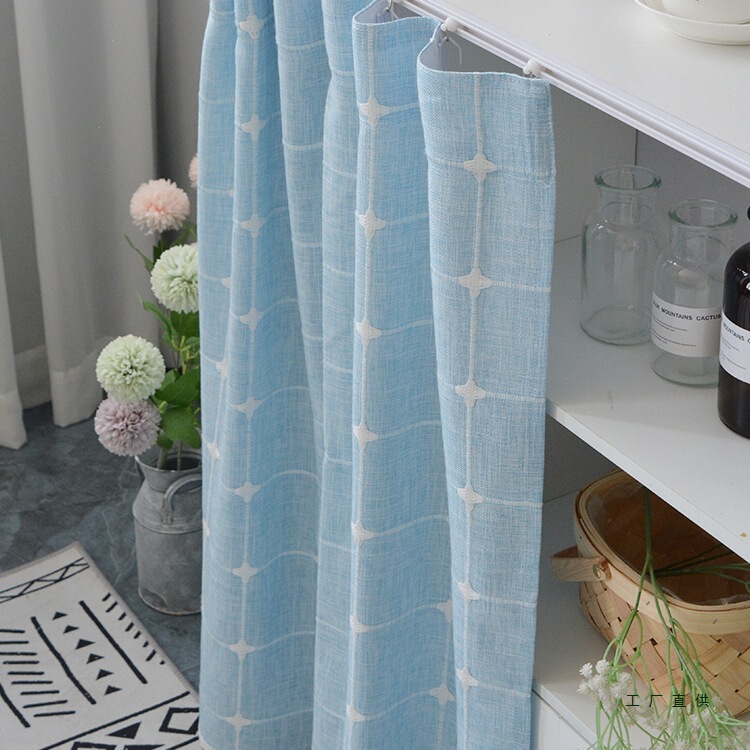 Cabinet Cover Curtain Self-Adhesive Slide Rail Wardrobe Door Cabinet Washing Machine Shoe Cabinet Storage Rack Grid Dust-Proof Cover Curtain