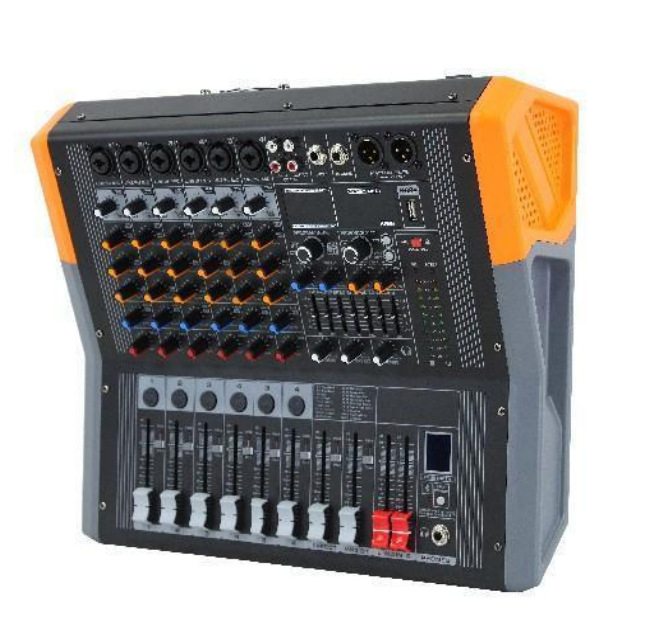 Mezclador profesional transfronterizo amplificador integrado 99 tipos de efectos DSP USB Bluetooth reverberación