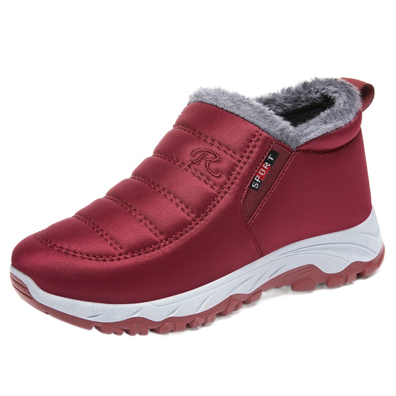 Zapatos de algodón para mujer zapatos de invierno de nuevo estilo para mujer zapatos para caminar de pareja de comercio exterior más terciopelo engrosamiento para hombres y mujeres con el mismo estilo botas de nieve para mujeres