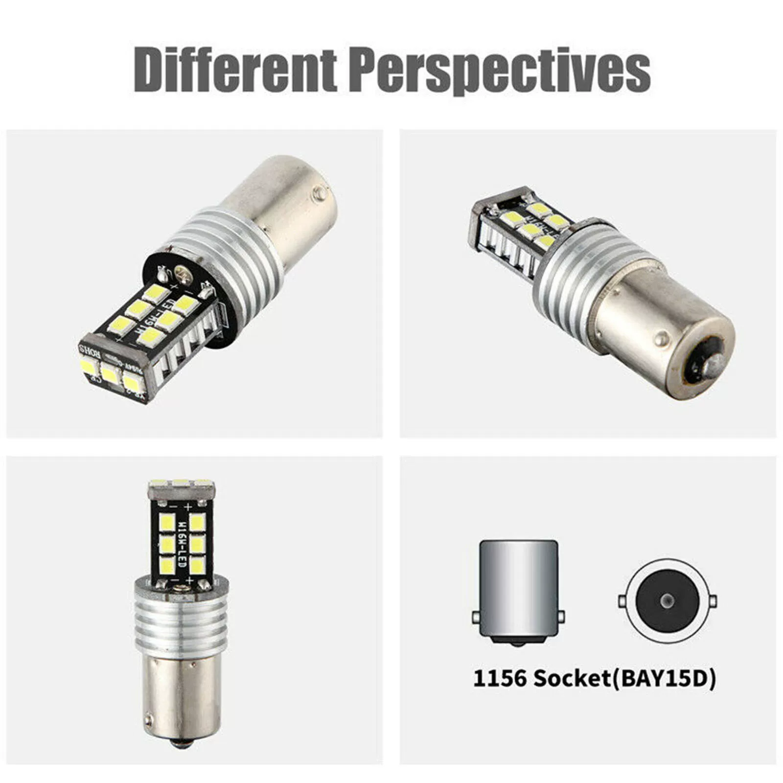 1156 1157 2835 15SMD направленный свет, высокомощный LED автомобильный фонарь, декодирование