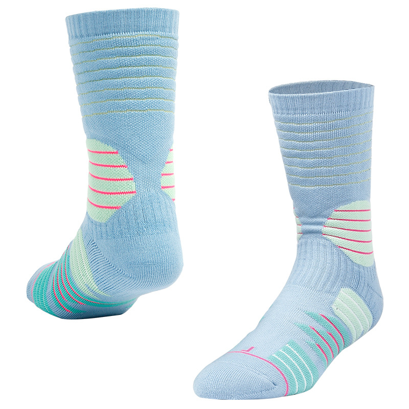 Calcetines deportivos gruesos hasta la pantorrilla para otoño e invierno, calcetines casuales de entrenamiento profesional que absorben los golpes y el sudor, transpirables, antideslizantes, calcetines de baloncesto de élite.