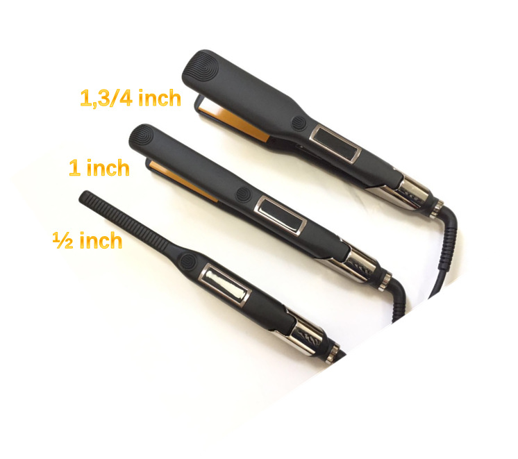 MESKYCetl Max热卷发器和直发器2合1直发膏1/4英寸短男士直发器