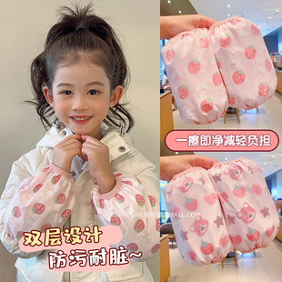 2024 New Children's Sleeves Baby Girl's Sleeves Autumn and Winter Short Baby Cartoon Sleeves
