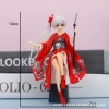 Red knife fan Qiong girl-bag installation
