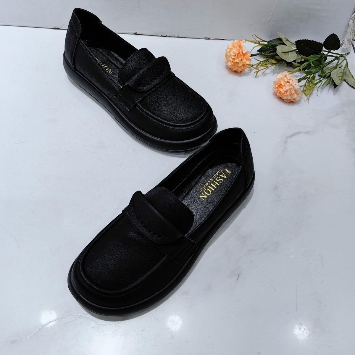 2026 nuevo estilo británico ultra suave antideslizante zapatos Lefour suela suave zapatos de cuatro estaciones zapatos de mujer zapatos de mujer