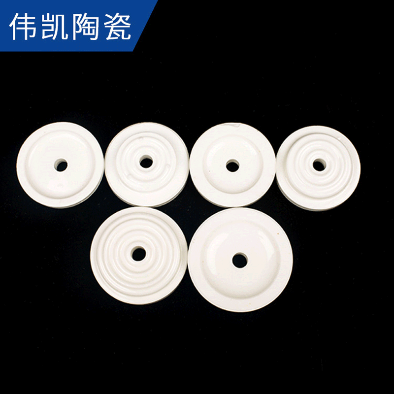 氧化铝陶瓷圆片高压电场陶瓷环高频瓷电子绝缘陶瓷圈工业陶瓷配件