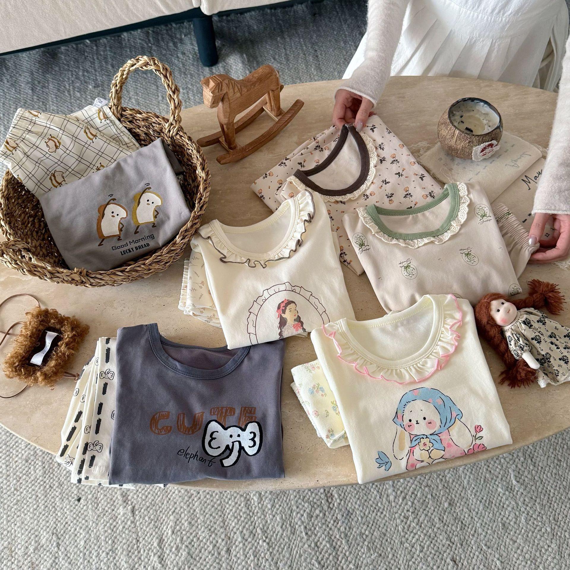 ropa interior de algodón para niños niños sin hueso juego de dibujos animados niños primavera y otoño pantalones de manga larga para hombres ropa de fondo para el hogar