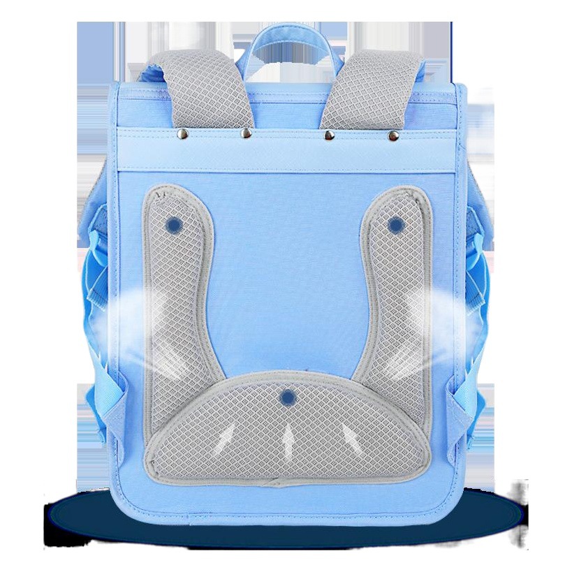 Mochila congelada estudiante de escuela primaria masculina de dibujos animados mochila femenina ligera resistente al desgaste Grado 1-6 Bolsa de los niños