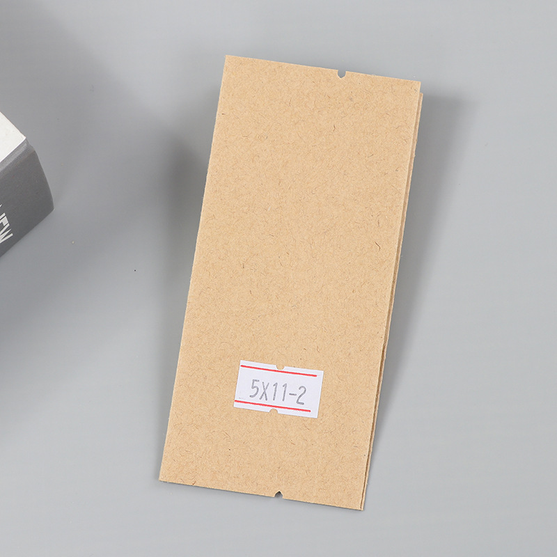 Spot bolsa de papel kraft con ventana transparente bolsa de embalaje de alimentos autosellada autoportante bolsa de té sellada de ocho lados fácil de rasgar