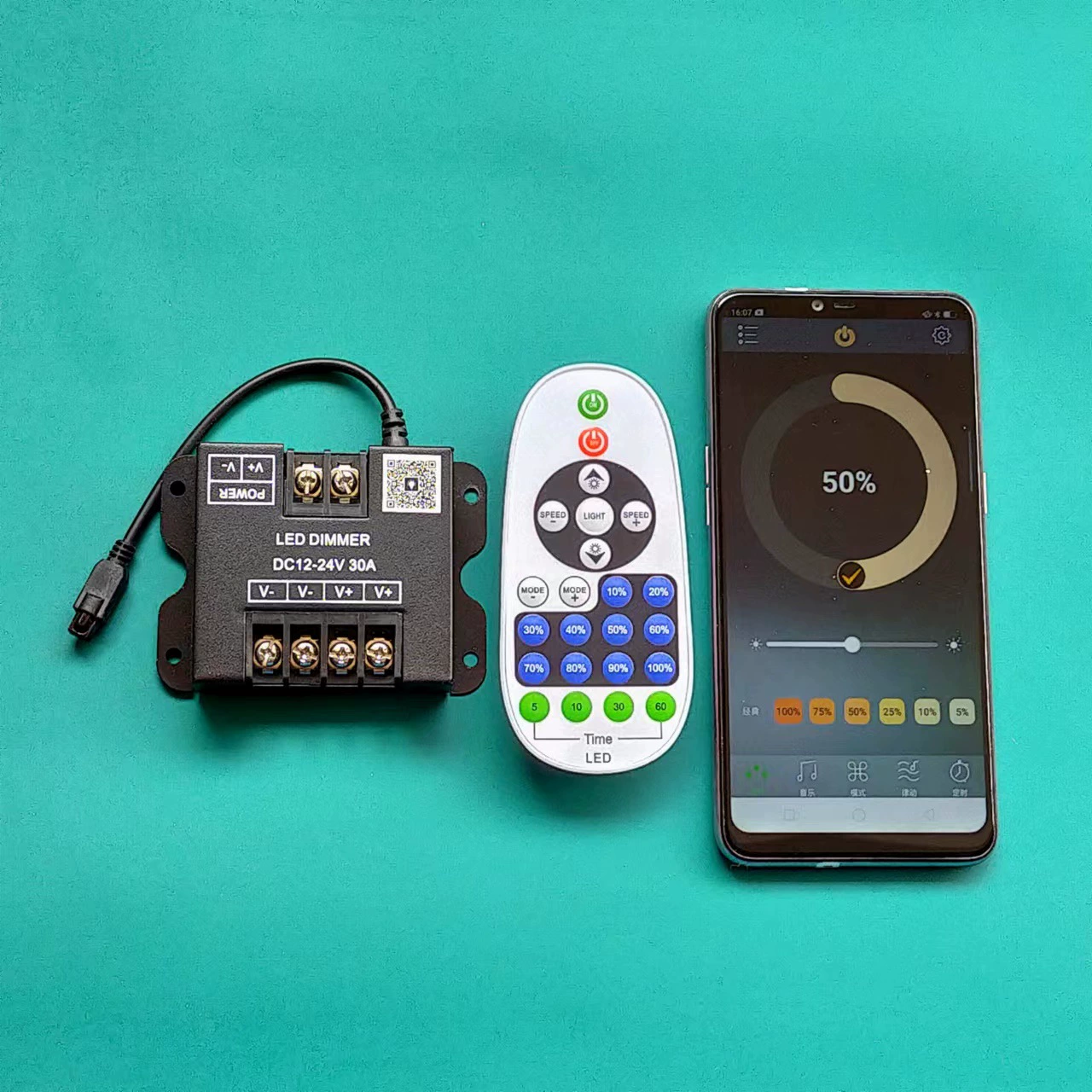 Wireless LED light strip, controller, 23 keys, remote control