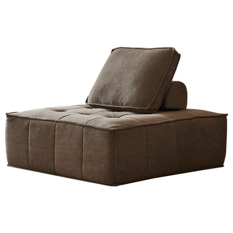 Sofá cuadrado transfronterizo libre combinación sala de estar dormitorio pequeño tipo de casa esponja completa compresión sofá de tela perezosa