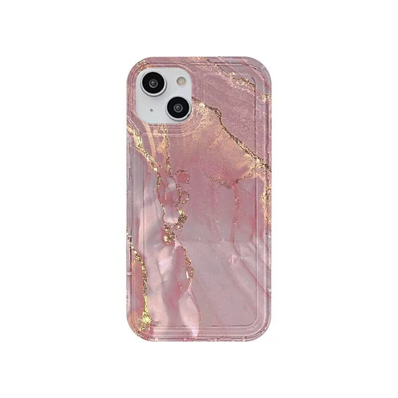 Чехол для телефона из мрамора цвета фуксия совместимый с Air Bag, для iPhone 15, iPhone, 15 Pro Max, защитa от падений, 13