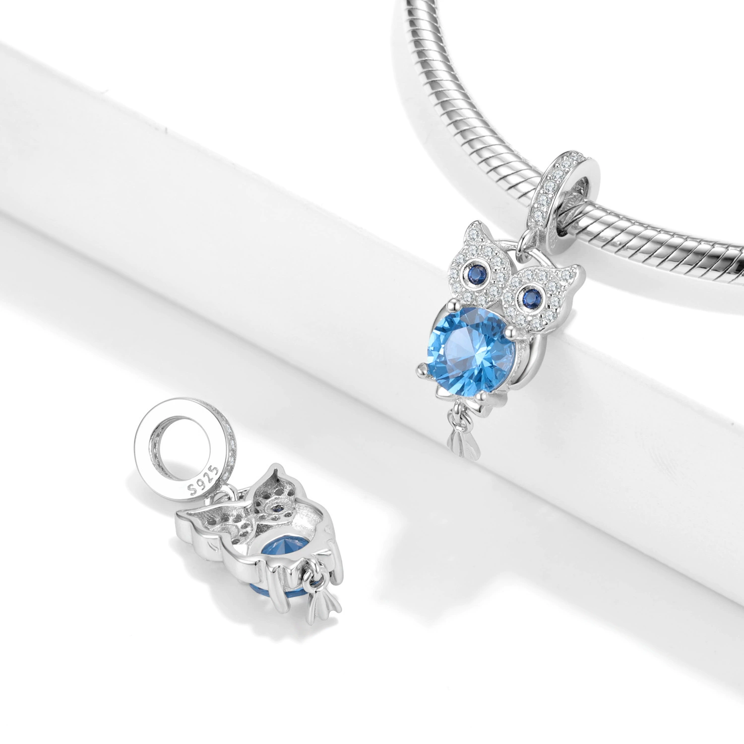 Драгоценные талисманы MAGIC Blue бисеры, кулон, браслет, аксессуары, хэллоуин, серебро 925 образец