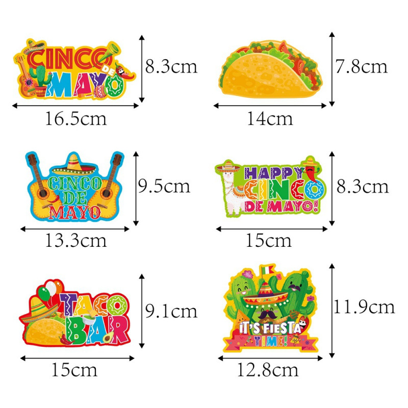 Carnaval mexicano transfronterizo decoración Taco Bar divertido tocado México 5 de mayo decoración diadema