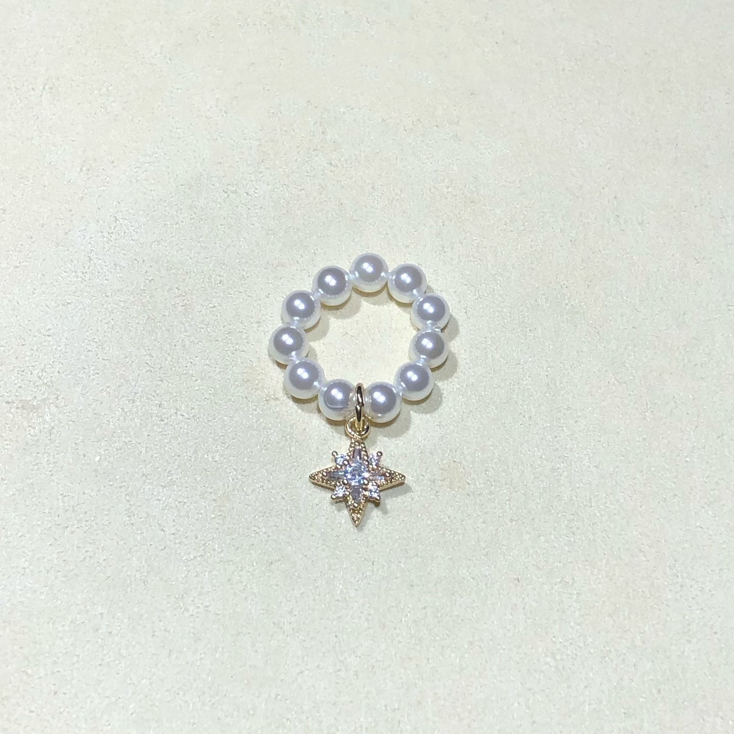 14K Gold-Filled High Color Retention Crystal DIY Accessories Four-Pointed Star Pendant Zircon Chain Bead Bracelet Handmade Beads