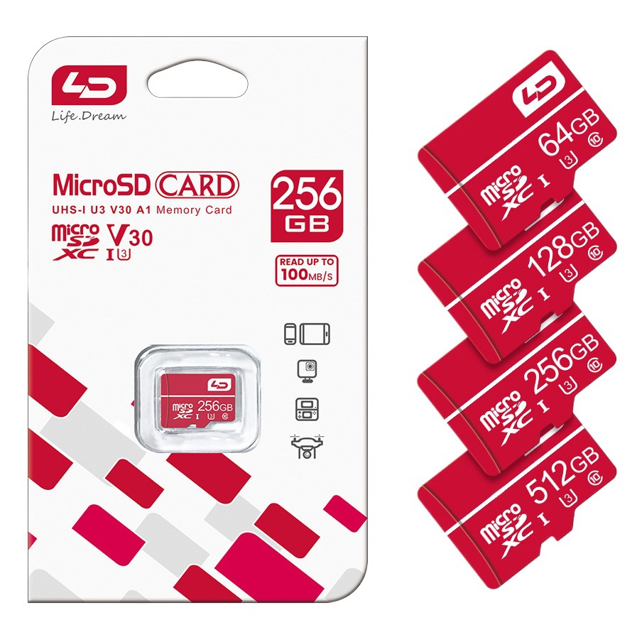 Bienes genuinos ld64g128g teléfono móvil de alta velocidad TF tarjeta de memoria de conducción grabadora Cámara SD tarjeta de memoria al por mayor